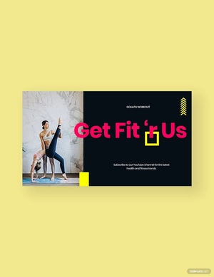Fitness Youtube Thumbnail Template