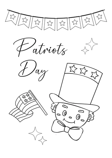 Free Aesthetic Patriots' Day Event Drawing Template to Edit Online