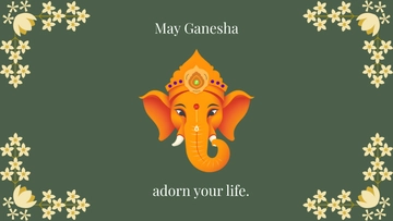 Beautiful Ganesh Chaturthi Background Template to Download
