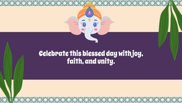 Ganesh Chaturthi Illustration Background Template to Download