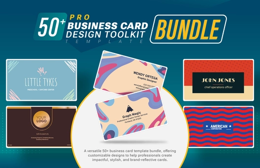 50+ Pro Business Card Design Toolkit Template Bundle