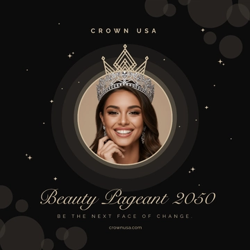 Free Beauty Pageant Instagram Ad Template to Edit Online