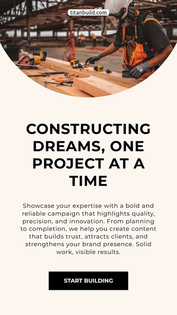 Free Construction Instagram Ad Template to Edit Online