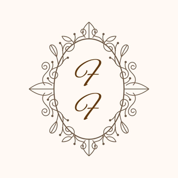 Free Oval Monogram Template to Edit Online