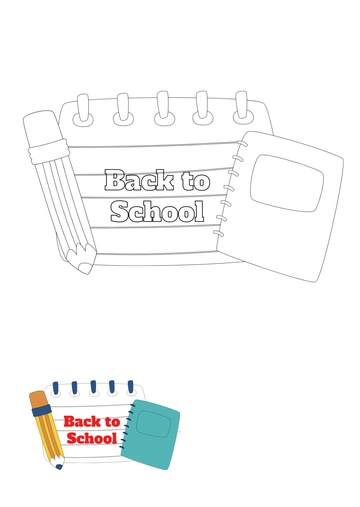 Free Back To School Coloring Page Template to Edit Online