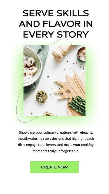 Free Cooking Class Instagram Story Template to Edit Online