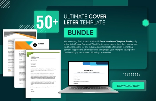 50+ Ultimate Cover Letter Template Bundle