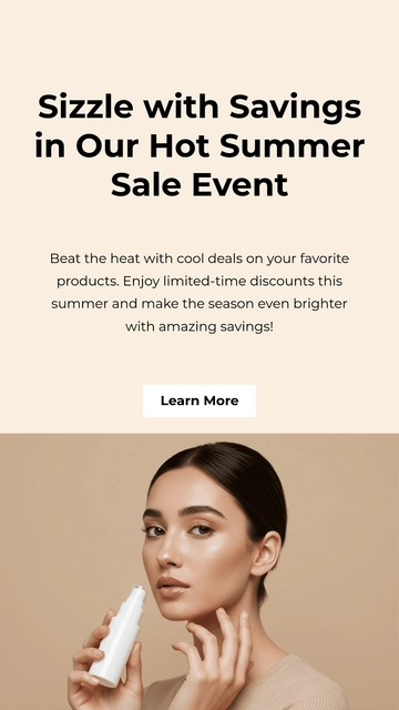 Free Summer Instagram Story Template to Edit Online