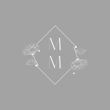 Free Silver Monogram Template to Edit Online