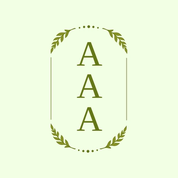 Free Oval Monogram Template to Edit Online