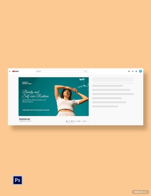 Free Influencer Youtube Thumbnail Template to Edit Online