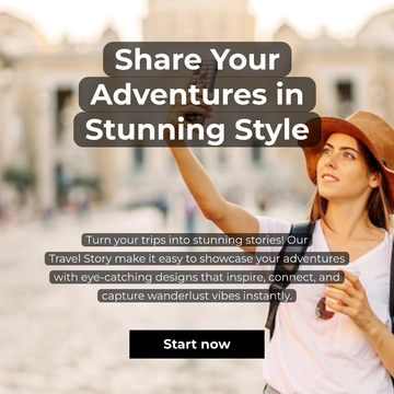 Free Travel Instagram Post Template to Edit Online