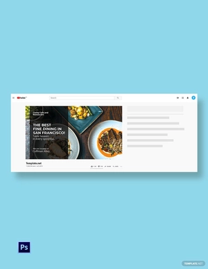 Restaurant Youtube Thumbnail Template