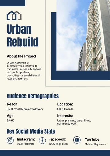 Free Project Press Kit (EPK) Template to Edit Online