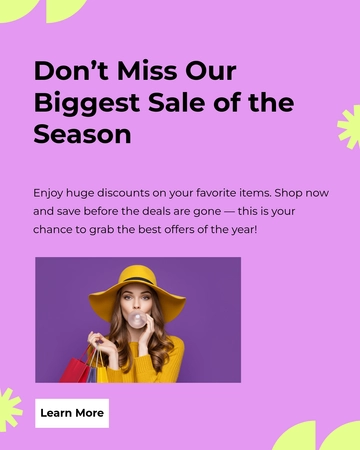 Free Sale Facebook Post Template to Edit Online