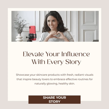 Free Influencer Facebook Post Template to Edit Online