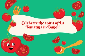 Free La Tomatina Banner Template to Edit Online