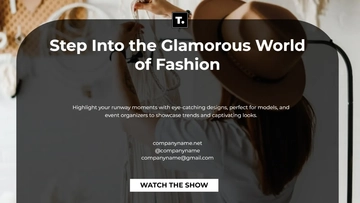 Free Fashion Show X Post Template to Edit Online