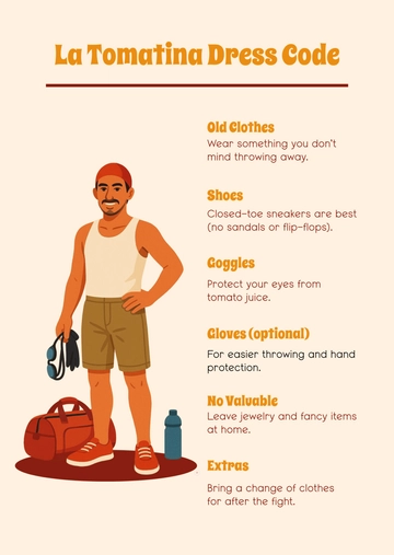 Free La Tomatina Dress Code Template to Edit Online
