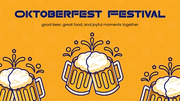 Free Simple Oktoberfest Festival Background Template to Edit Online