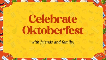 Free Colorful Oktoberfest Background Pattern Template to Edit Online