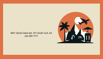 Free Minimalist Luggage Tag Template to Edit Online