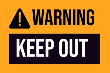 Free Keep Out Template to Edit Online