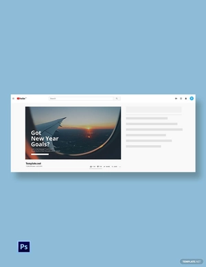 New Year Goals Youtube Thumbnail Template