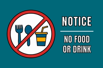 Free No Food or Drink Template to Edit Online