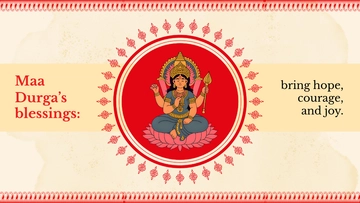 Free Aesthetic Maa Durga Puja Background Template to Edit Online