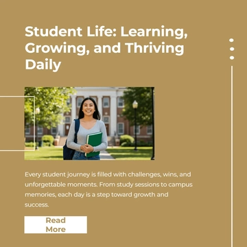 Free Student Facebook Post Template to Edit Online