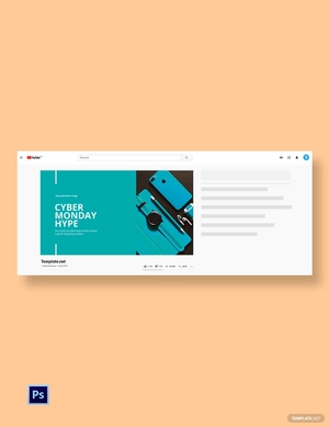 Cyber Monday Youtube Thumbnail Template