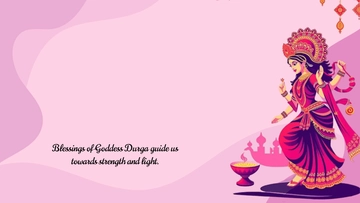 Free Goddess Durga Puja Background Template to Edit Online