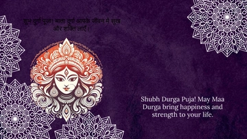 Free Hindu Durga Puja Background Template to Edit Online