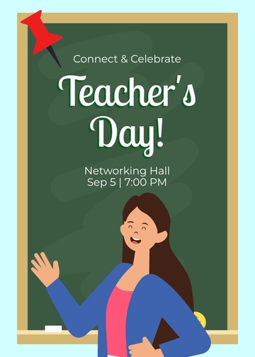 Free Creative Teachers Day Invitation Template to Edit Online