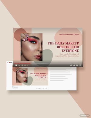 Makeup Youtube Thumbnail Template