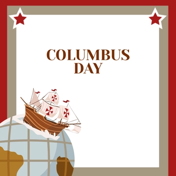 Free Creative Columbus Day Illustration Template to Edit Online