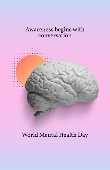 Pink World Mental Health Psychology Day Template to Download