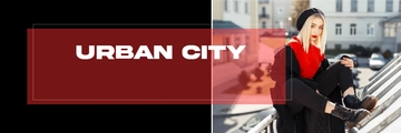 Free Urban Chic Shopify Banner Template to Edit Online