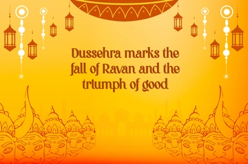 Free Ravan Dussehra Banner Template to Edit Online