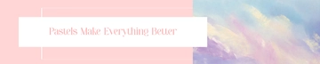 Free Pastel Reddit Banner Template to Edit Online