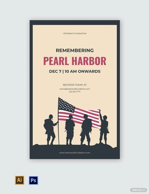 Pearl Harbor Day Poster Template