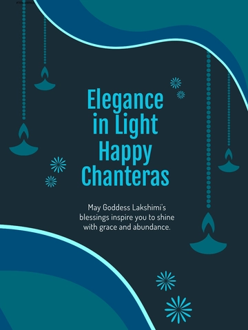 Free Elegant Dhanteras Template to Edit Online
