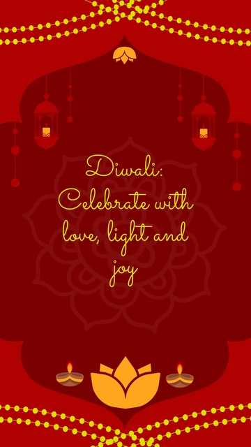 Free Beautiful Diwali Design Template to Edit Online