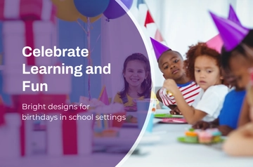 Free School Birthday Banner Template to Edit Online