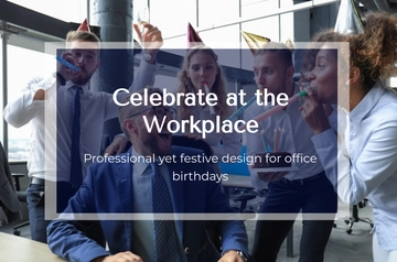 Free Office Birthday Banner Template to Edit Online
