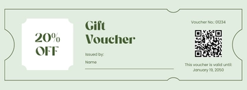 Free Aesthetic Payment Gift Voucher Template to Edit Online
