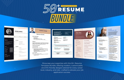 50+ Professional Resume Template Bundle
