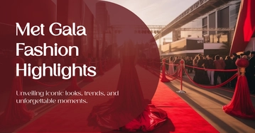Free Met Gala Blog Banner Template to Edit Online