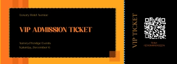 Free VIP Admission Ticket Template to Edit Online